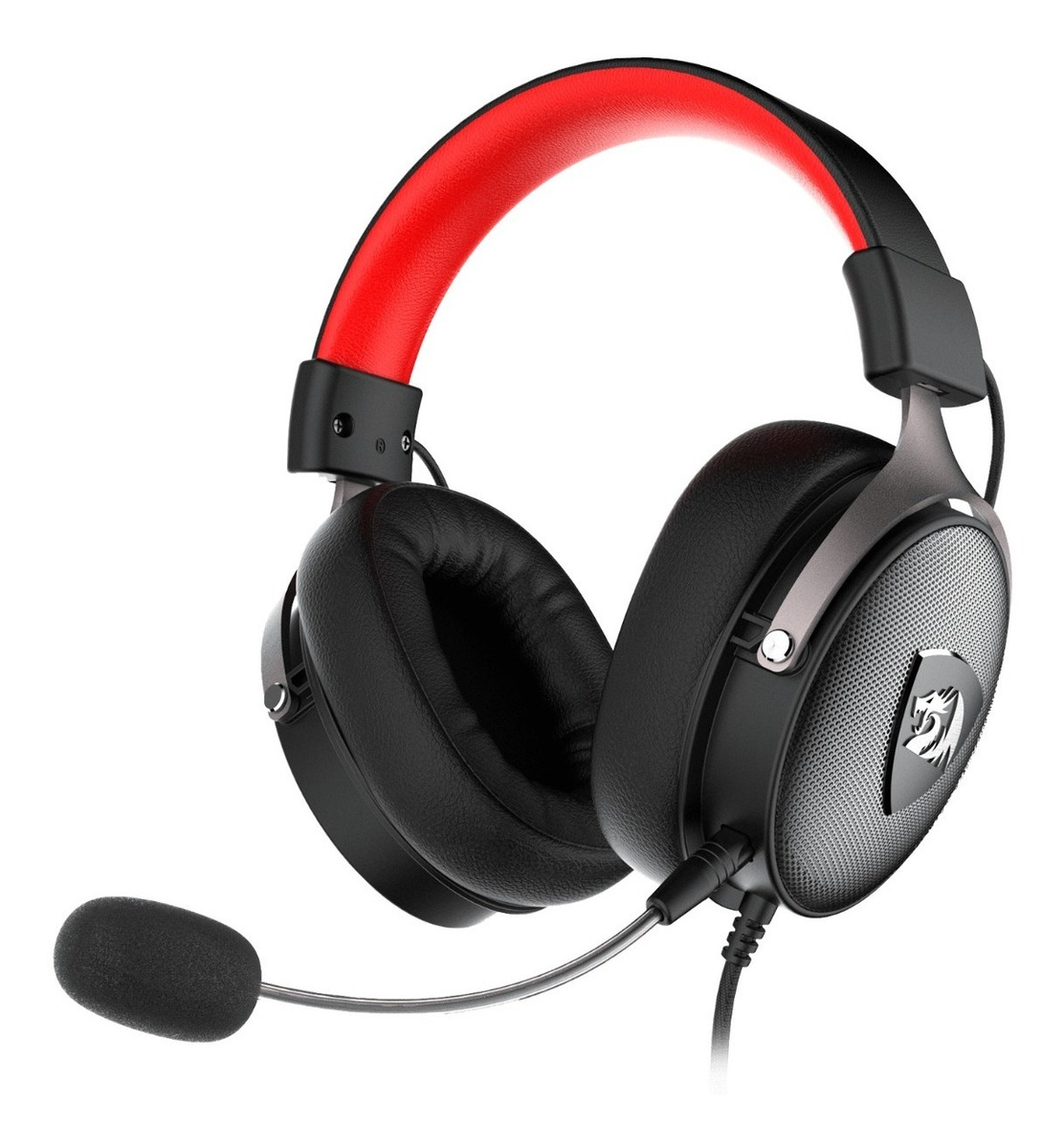 Redragon H520 Icon Auriculares Gaming con Microfono Flexible - Sonido 7.1 - Diadema Ajustable - Almohadillas Acolchadas - Controles en Cable - Cable de 2m