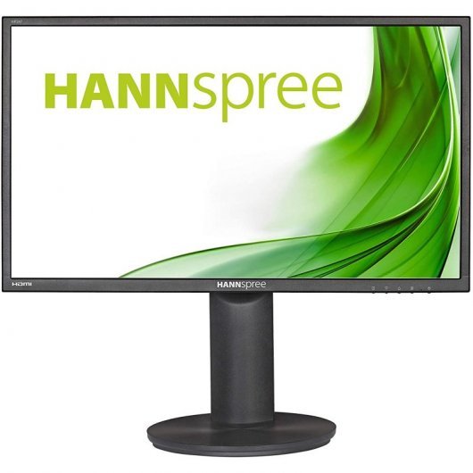 Hannspree Monitor LED 23.6\" 1080p FullHD - 16:9 - Pantalla Rotatoria - Angulo de Vision 178º - Respuesta 8ms - Altavoces 2W - HDMI, HDCP, DVI, VGA y 3.5mm - VESA 100x100 mm