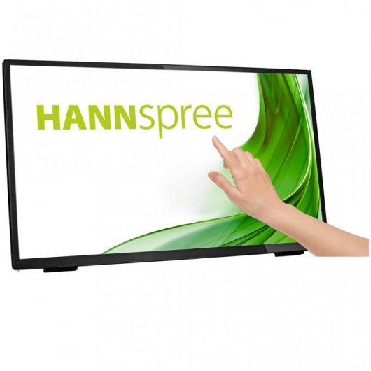 Hannspree Monitor LED 23.8\" 1080p FullHD - Pantalla Tactil 7H - 10 Puntos de Contacto - 16:9 - Angulo de Vision 178º - Respuesta 8ms - USB, DP, HDMI, VGA, 3.5mm - VESA 100x100 mm