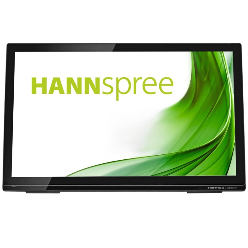 Hannspree Monitor LED 27\" 1080p FullHD - Pantalla Tactil - 10 Puntos de Contacto - 16:9 - Angulo de Vision 178º - Respuesta 8ms - USB, HDMI, VGA y 3.5mm - VESA 100x100 mm