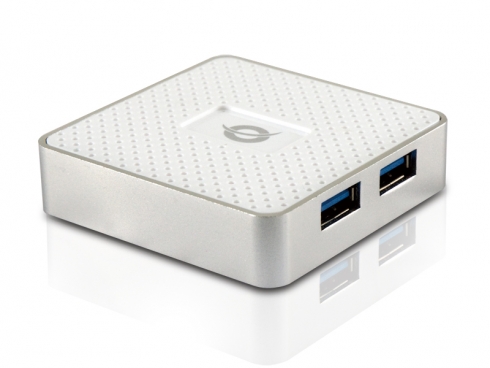 Conceptronic Hubbies 03 Extensor de USB-A 3.0 a 4 Puertos USB-A 3.0 - 5Gbps - Blanco