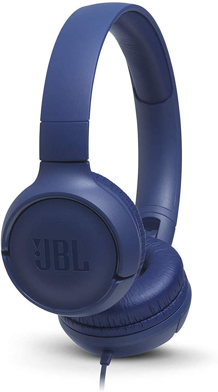 JBL Tune 500 Auriculares con Microfono - Diadema Ajustable - Plegables - Control en Cable - Cable de 1.20m