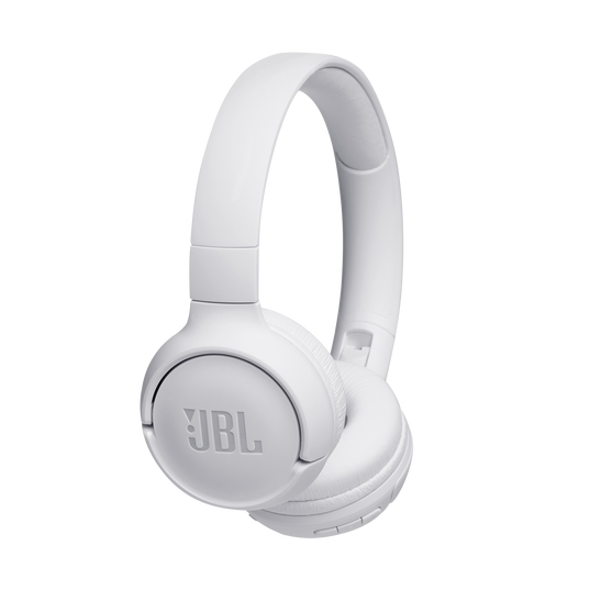 JBL Tune 500BT Auriculares Bluetooth con Microfono - Diadema Ajustable - Autonomia hasta 16h - Plegables - Asistente de Voz - Manos Libres - Color Blanco