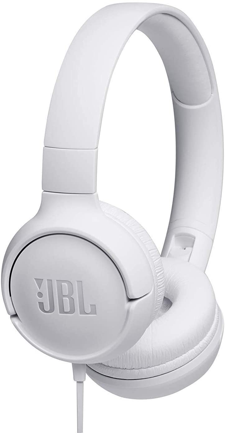 JBL Tune 500 Auriculares con Microfono - Diadema Ajustable - Plegables - Control en Cable - Cable de 1.20m