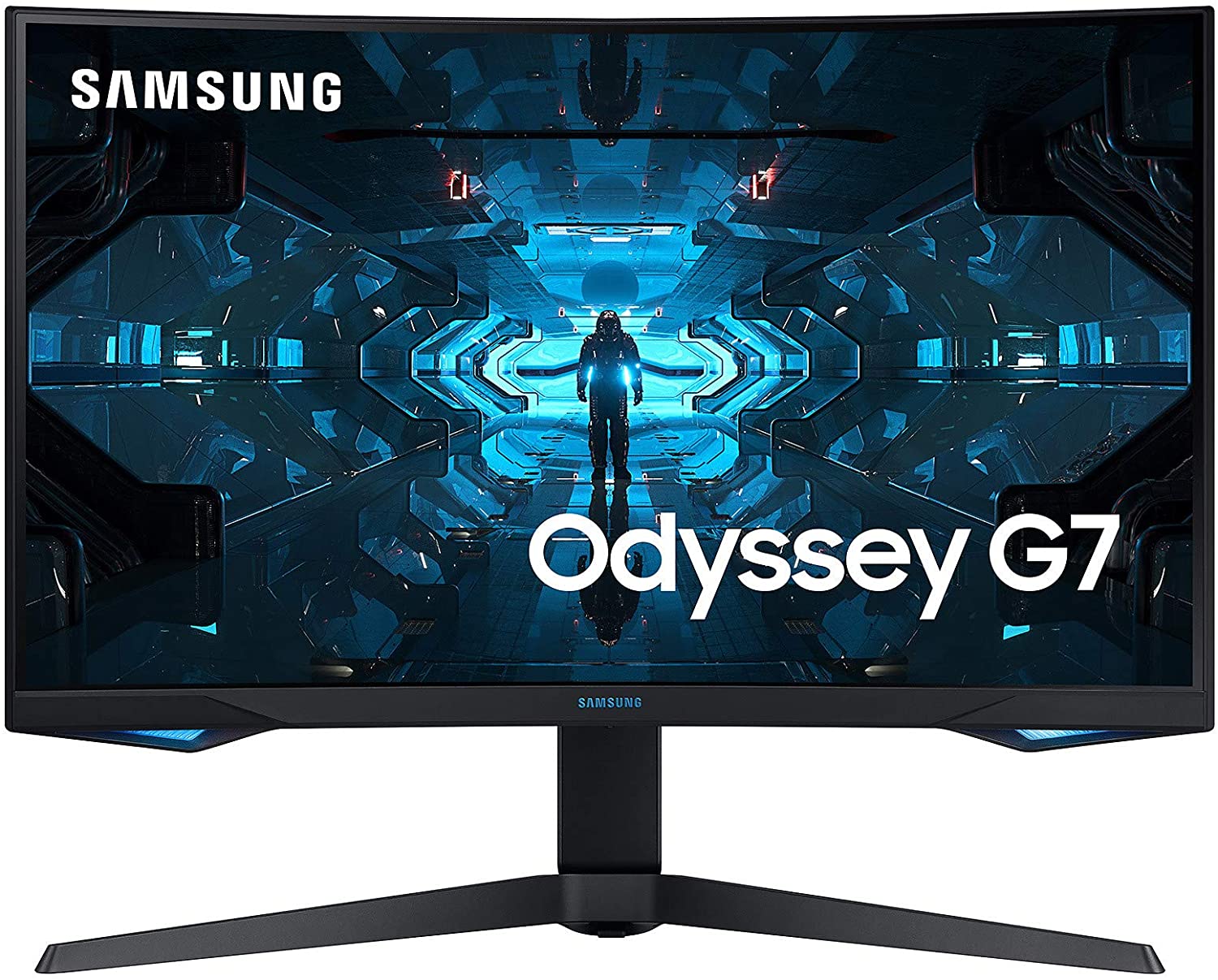 Samsung Odyssey G7 Monitor Curvo QLED 27\" WQHD - Respuesta 1ms - 16:9 - Angulo de Vision 178º - USB-A, HDMI, DP - VESA 100x100mm - Color Negro