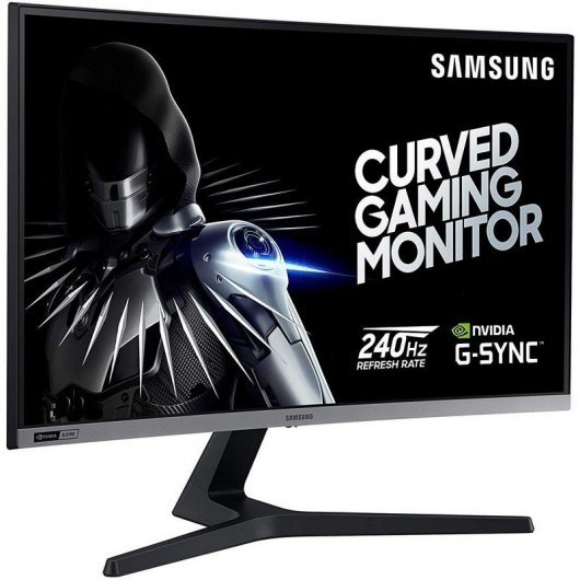 Samsung Monitor Curvo LED 27\" Full HD 1080p - Respuesta 4ms - 16:9 - Angulo de Vision 178º - HDMI, DP - VESA 75x75mm - Color Negro