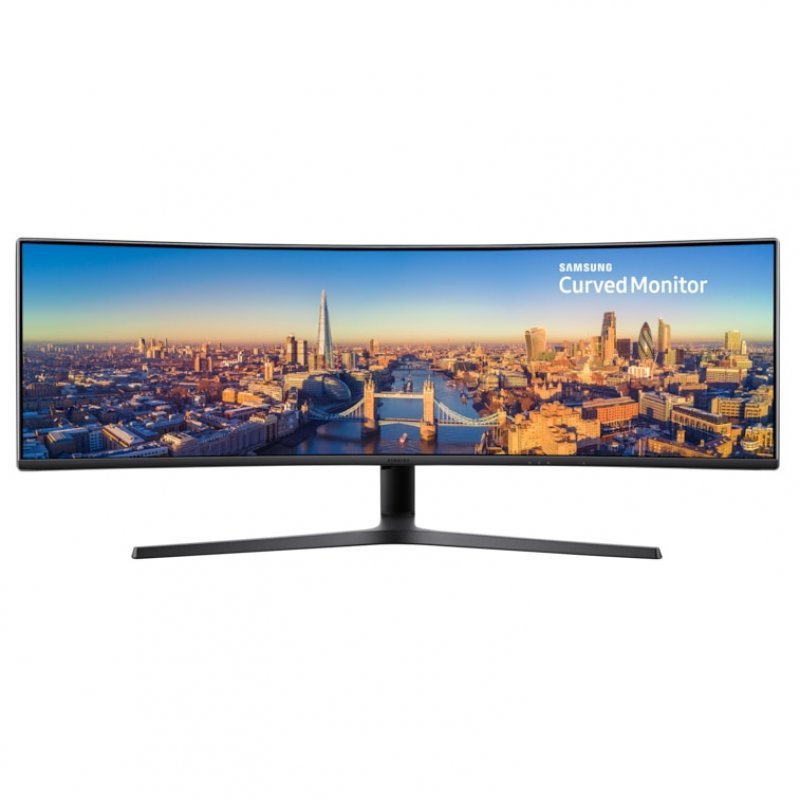 Samsung Monitor Curvo LED 49\" QLED UltraWide FullHD 144Hz - Altavoces 7W - Giratorio - Respuesta 5ms - 32:9 - USB-A, USB-C, HDMI, DP - VESA 100x100 - Color Negro