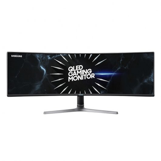 Samsung Monitor Curvo QLED 49\" Dual QHD 120Hz - FreeSync - Giratorio - Respuesta 4ms - 32:9 - USB-A, HDMI, DP - VESA 100x100 - Color Negro