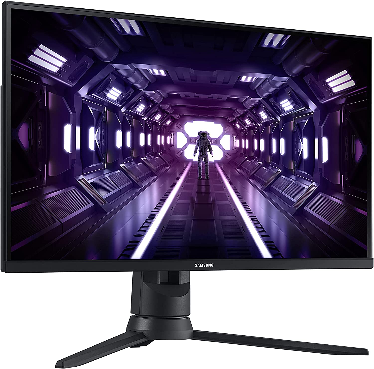 Samsung Odyssey G3 Monitor Gaming LED 24\" VA FullHD 1080P 144Hz FreeSync Premium - Respuesta 1ms - Regulable en Altura, Giratorio e Inclinable - Angulo de Vision 178° - 16:9 - HDMI, DisplayPort - VESA 100x100mm