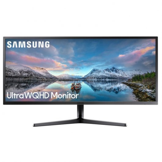 Samsung Monitor LED 34\" UWQHD FreeSync - Respuesta 4ms - 21:9 - HDMI - VESA 100x100 - Color Negro