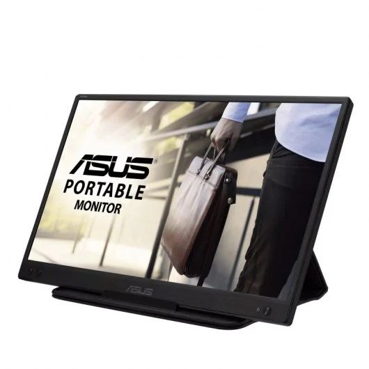 Asus ZenScreen MB166B Monitor Portatil 15.6\" LED IPS FullHD 1080P 60Hz - Respuesta 25ms - Angulo de Vision 178º - 16:9 - USB 3.2 - Soporte Integrado - Funda Plegable