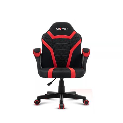 Muvip GM1500 Silla Gaming - Reposabrazos con Almohadilla - Atura Regulable - Piston Clase 2 - Color Negro/Rojo