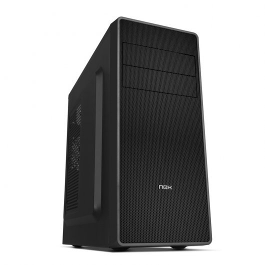 Nox Coolbay RX Caja Minitorre ATX y Micro ATX - Frontal Malla Metalica - 2x SSD 2.5\" - 2x HDD 3.5\" - 1x ODD 5.25\" - USB 3.0, USB 2.0 - Ventilador de 120mm Incluido - Hasta 3 Ventiladores