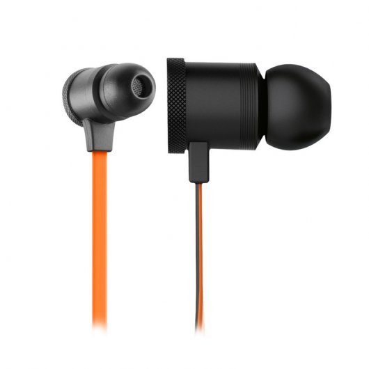 Krom Kieg In-ear Auriculares Gaming Intrauditivos con Microfono - Altavoces 10mm - Cable Plano de 1.20m