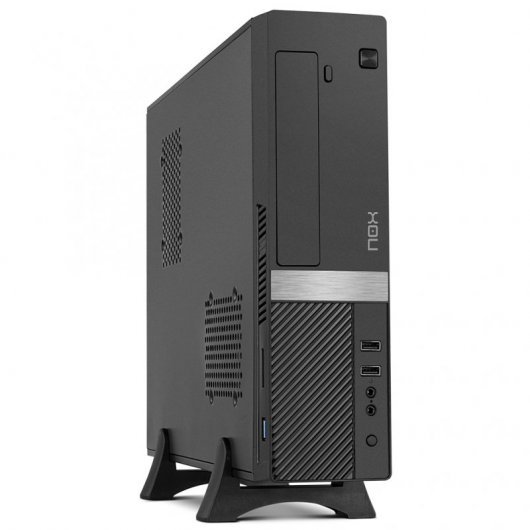 Nox Lite 050 Caja Minitorre Micro ATX e ITX - Fuente 500W - 1x SSD - 1x HDD - 1x ODD 5.25\" - USB 3.0, USB 2.0, SD y Micro SD - Hasta 2 Ventiladores - Color Negro