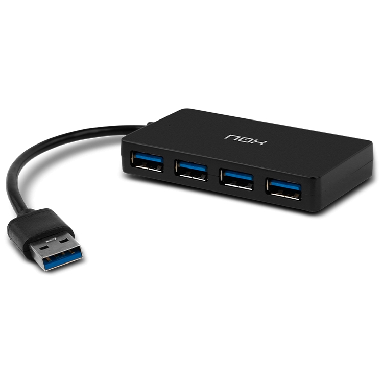 Nox Hub USB-A con 4x USB-A 3.0 - Velocidad de datos de hasta 5Gbps