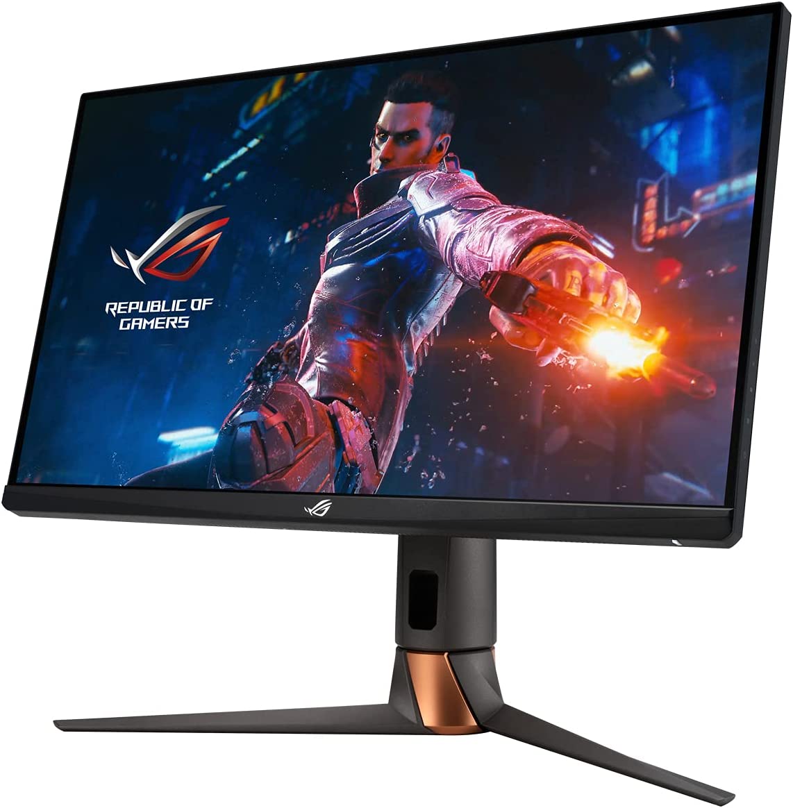 Asus ROG Swift Monitor Gaming 27\" LED IPS QHD 240Hz G-Sync - Respuesta 1ms - Altavoces Incorporados - Ajustable en Altura, Giratorio e Inclinable - Angulo de Vision 178º - 16:9 - USB, HDMI, DisplayPort - VESA 100x100mm