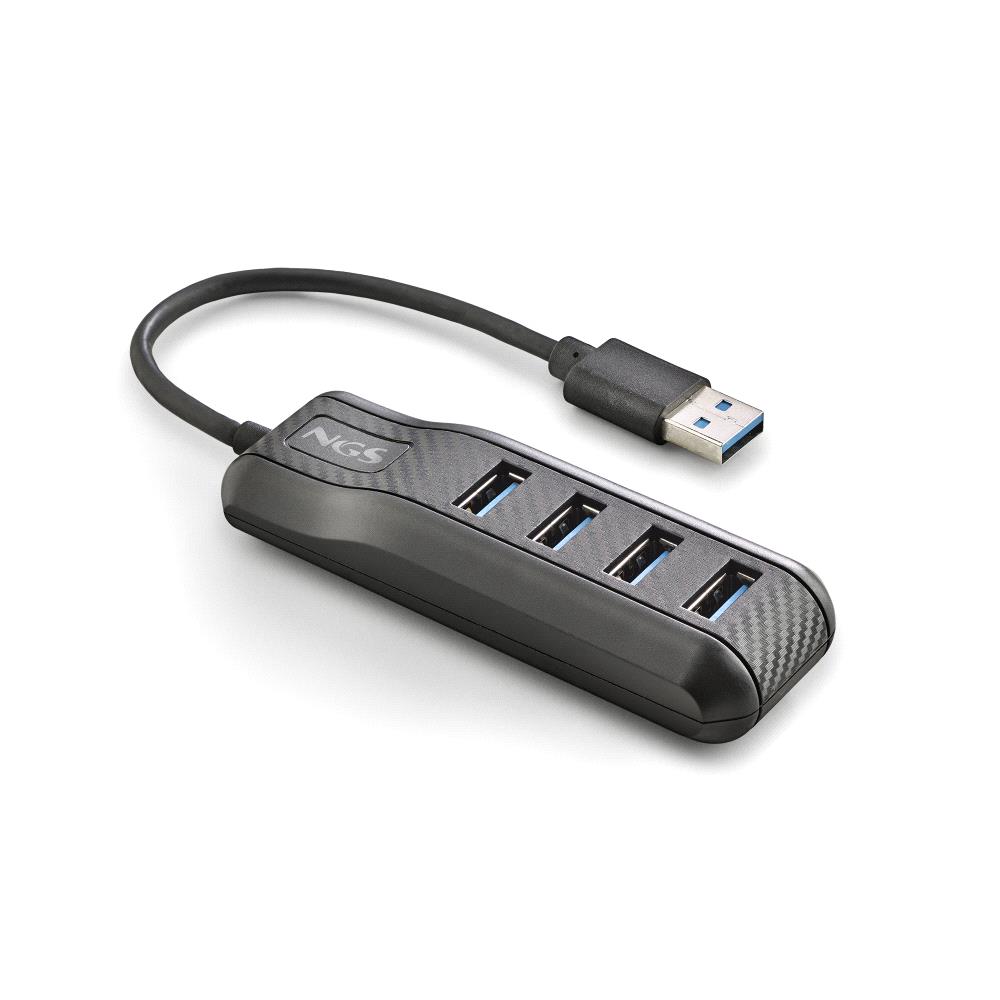 NGS Port 3.0 Hub USB 3.0 - 4 Puertos USB 3.0 - Velocidad hasta 5Gbps