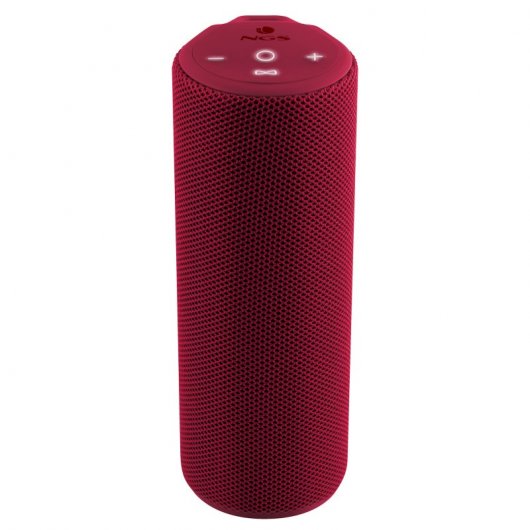 NGS Roller Reef Altavoz Bluetooth 5.0 20W - TWS - Resistente al Agua IP67 - Autonomia hasta 40h - USB-C, AUX - Color Rojo