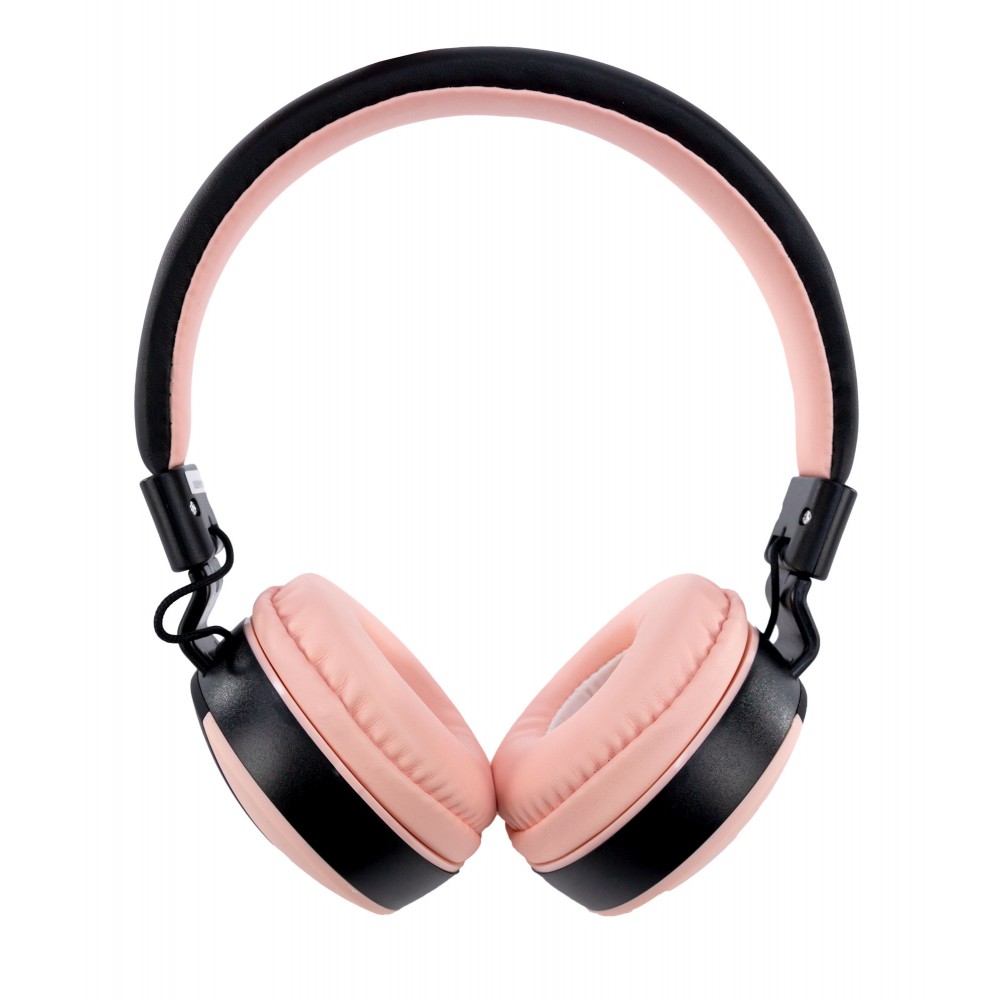 Talius HPH-5005 Auriculares con Microfono - Diadema Ajustable - Almohadillas Acolchadas - Manos Libres - Cable de 1.20m - Color Rosa/Negro