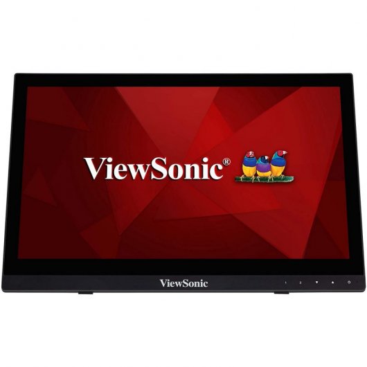 ViewSonic Monitor Tactil LCD 16\" HD - Hasta 10 Puntos de Contacto - Respuesta 12ms - Altavoces 2W - Angulo de Vision 90º - HDMI, VGA - VESA 75x75 mm