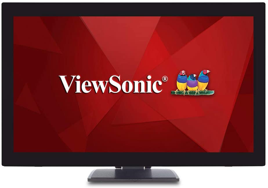 ViewSonic Monitor Tactil LED 27\" Full HD 1080p - Hasta 10 Puntos de Contacto - Respuesta 6ms - Altavoces 4W - Angulo de Vision 178º - USB, HDMI y VGA - VESA 100x100 mm