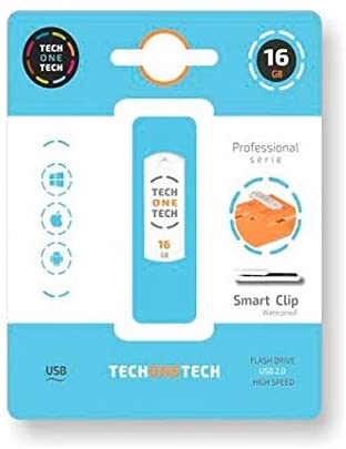 TechOneTech Pro Smart Clip Memoria USB 2.0 16GB (Pendrive)