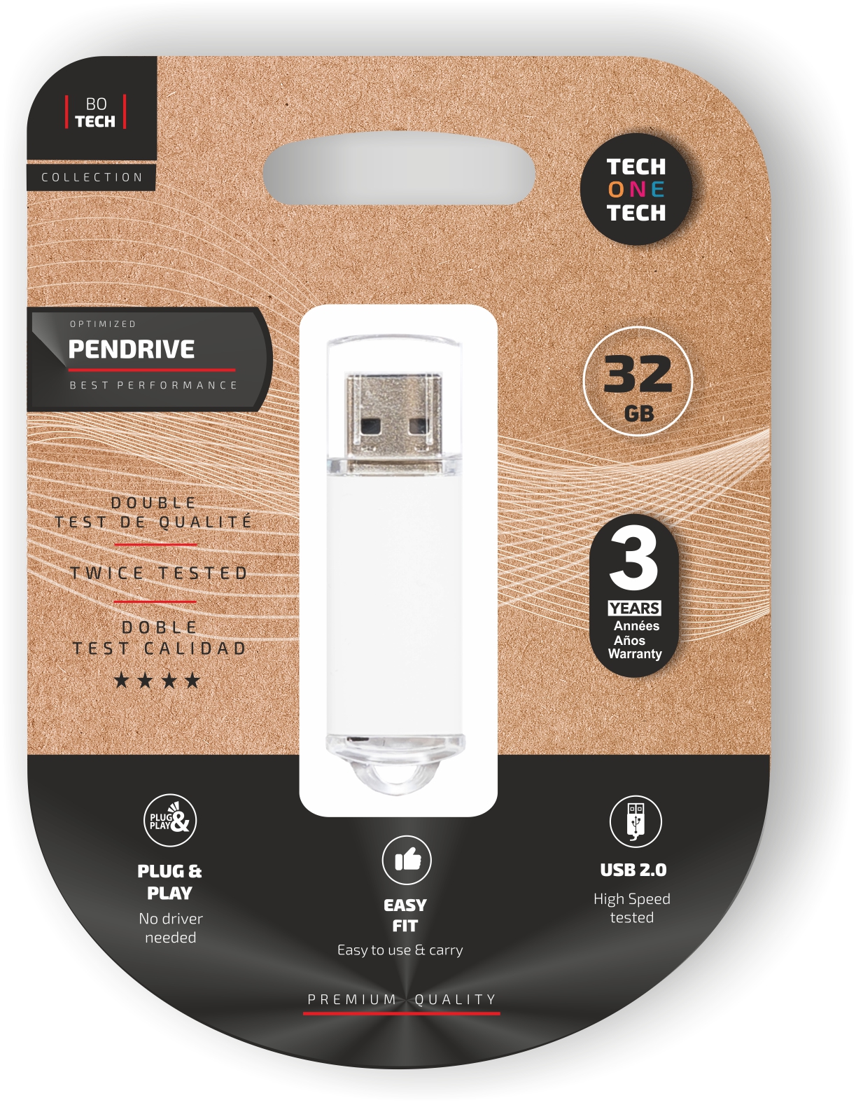 TechOneTech Basic Memoria USB 2.0 32GB (Pendrive)