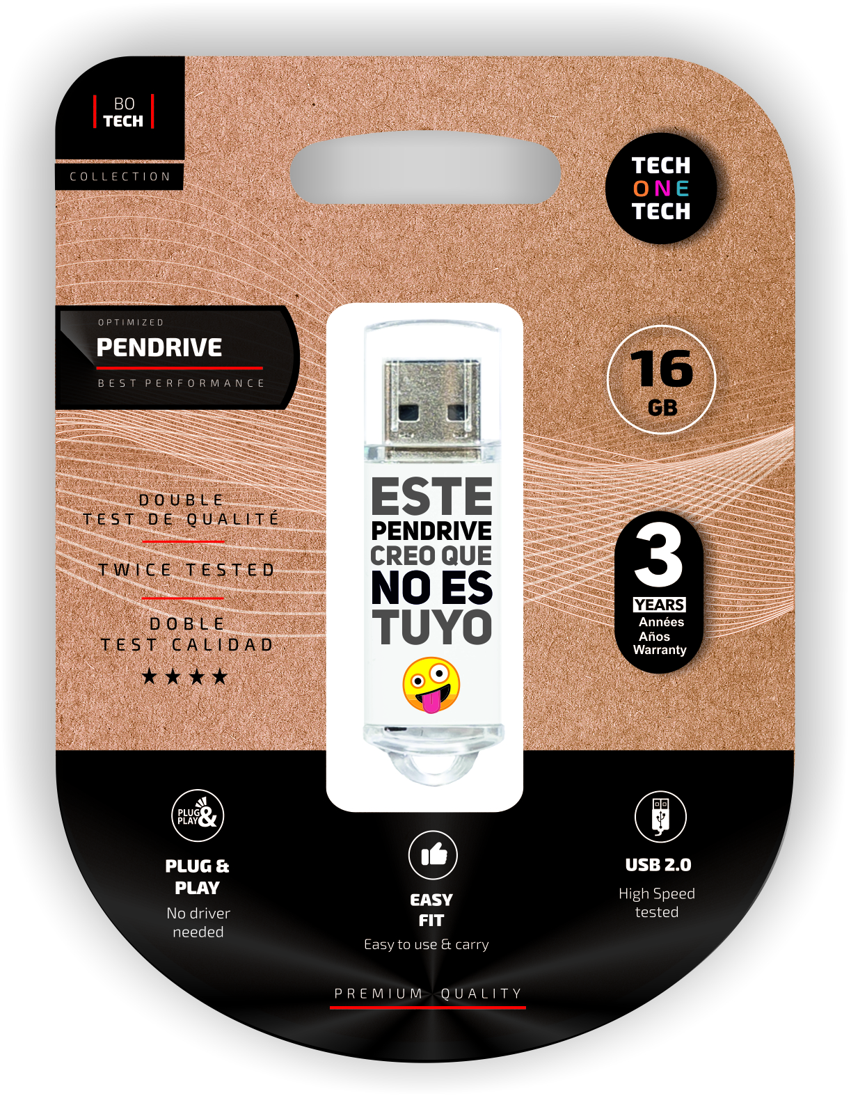 TechOneTech Memoria USB 2.0 16GB (Pendrive)