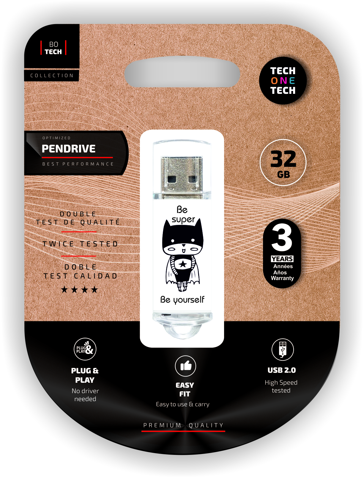 TechOneTech Be Super Memoria USB 2.0 32GB (Pendrive)