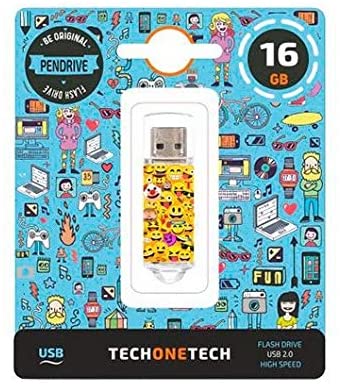 TechOneTech Emojis Memoria USB 2.0 16GB (Pendrive)