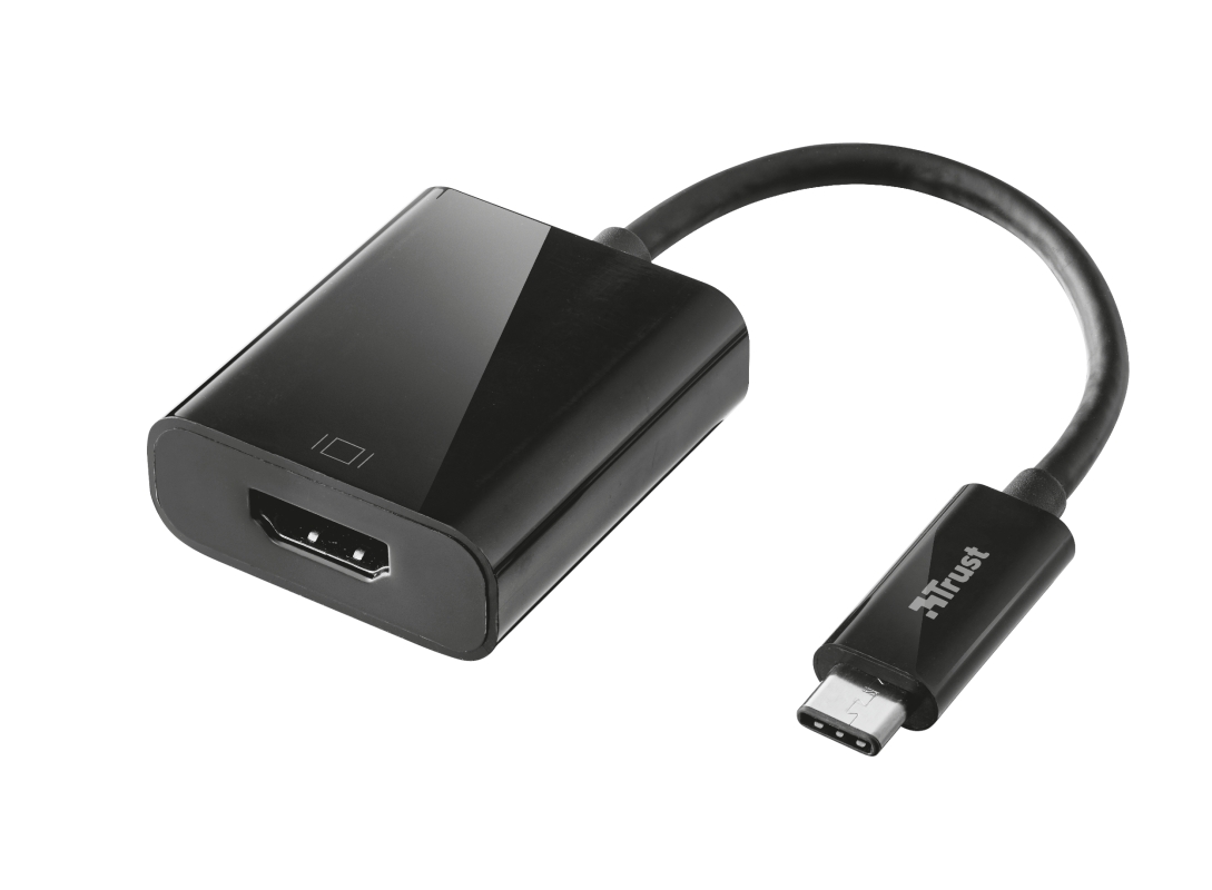 Trust Cable Adaptador USB-C a HDMI 4K - Color Negro