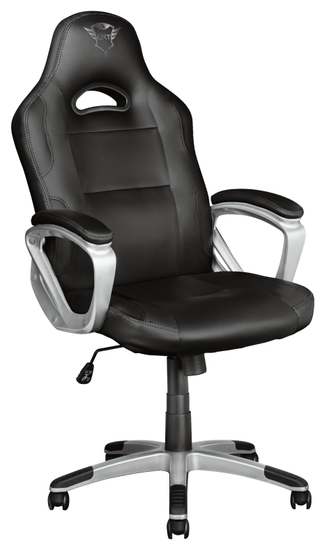 Trust Silla Gaming GXT 705 Ryon - Giratoria 360º - Cilindro Gas Clase 4 - Asiento Reclinable con Bloqueo - Peso Max. 150kg - Color Negro