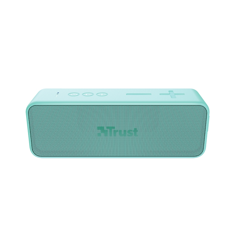 Trust Zowy Max Altavoz Bluetooth 20W - Resistente al Agua IPX7 - USB-C - MicroSD - Autonomia hasta 14h - Color Turquesa