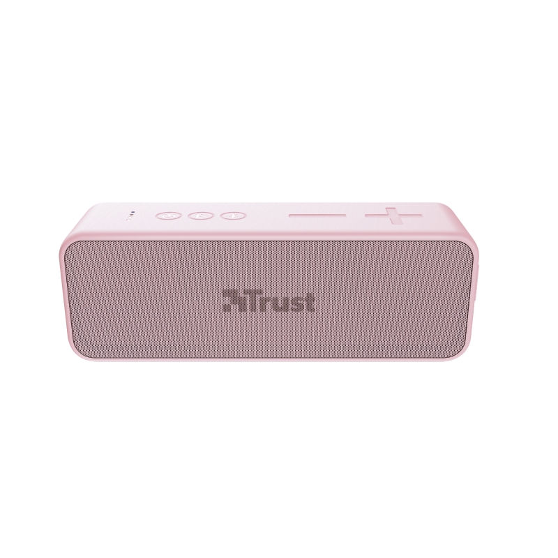 Trust Zowy Max Altavoz Bluetooth 20W - Resistente al Agua IPX7 - USB-C - MicroSD - Autonomia hasta 14h - Color Rosa