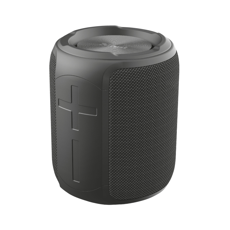 Trust Caro Compact Altavoz Inalambrico Bluetooth 5.0 10W - Resistente al Agua IPX7 - USB-C - MicroSD - Autonomia hasta 14h - Color Negro