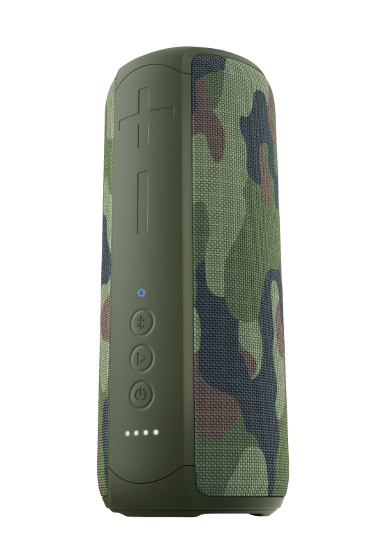 Trust Caro Max Altavoz Inalambrico Bluetooth 5.0 40W - TWS - Resistente al Agua IPX7 - USB-C - MicroSD - Autonomia hasta 12h - Color Verde Camuflaje