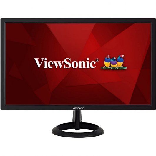 ViewSonic Monitor LED 21.5\" Full HD 1080p - Respuesta 5ms - Angulo de Vision 90º - 16:9 - DVI y VGA - VESA 100x100mm - Modo Eco - Color Negro