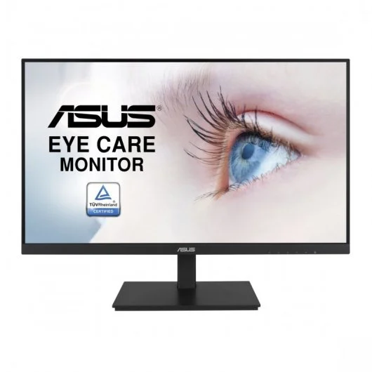 Asus Monitor 27\" LED IPS FullHD 1080p 75Hz FreeSync - Respuesta 5ms - Altavoces Incorporados - Ajustable en Altura, Giratorio e Inclinable - Angulo de Vision 178° - 16:9 - USB-A, HDMI, VGA, DisplayPort - VESA 100x100mm