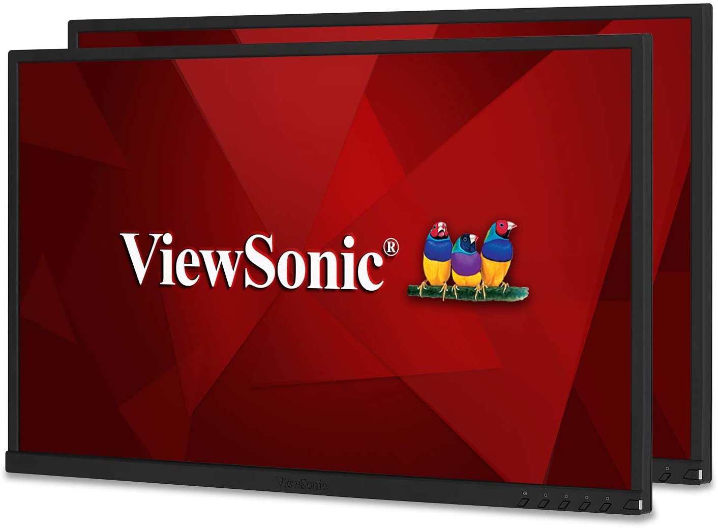 ViewSonic Monitor Dual LED 23.8\" IPS Full HD 1080p 75 Hz - 2 Pantallas sin Base - Respuesta 5ms - Angulo de Vision 178º - 16:9 - USB, HDMI, DP y VGA - Modo Eco - VESA 100x100 mm - Color Negro