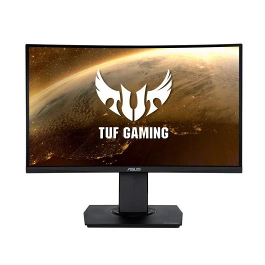 Asus TUF Gaming Monitor Curvo 23.6\" LED FullHD 165Hz FreeSync Premium - Respuesta 1ms - Ajustable en Altura, Giratorio e Inclinable - Angulo de Vision 178º - 16:9 - HDMI, DisplayPort - VESA 100x100mm