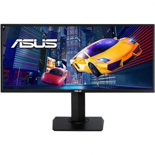 Asus Monitor Gaming 34\" LED IPS UltraWide QuadHD HDR FreeSync - Respuesta 4ms - Altavoces Incorporados - Ajustable en Altura, Giratorio e Inclinable - Angulo de Vision 178° - 16:9 - HDMI, DisplayPort - VESA 100x100mm