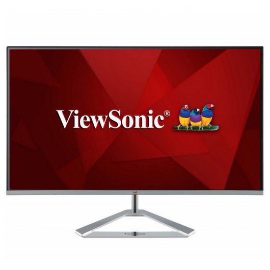 ViewSonic Monitor LED 24\" IPS Full HD 1080p 75Hz - Respuesta 4ms - Altavoces 2x2W - Angulo de Vision 178º - 16:9 - HDMI y VGA - VESA 75x75mm - Modo Eco - Color Negro/Plata