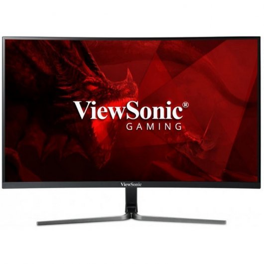 ViewSonic Monitor Curvo Gaming LED 27\" Full HD1080p 144Hz - AMD FreeSync - Respuesta 1ms - Altavoces 2x2W - Angulo de Vision 178º - 16:9 - HDMI, VGA y 3.5mm - Modo Eco - Color Negro