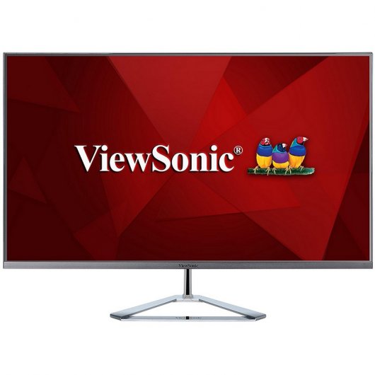 ViewSonic Monitor LED 32\" IPS QHD 75 Hz - Respuesta 4ms - Angulo de Vision 178º - Altavoces 4W - 16:9 - HDMI, DP, VGA - VESA 100x100 mm - Color Negro/Plata