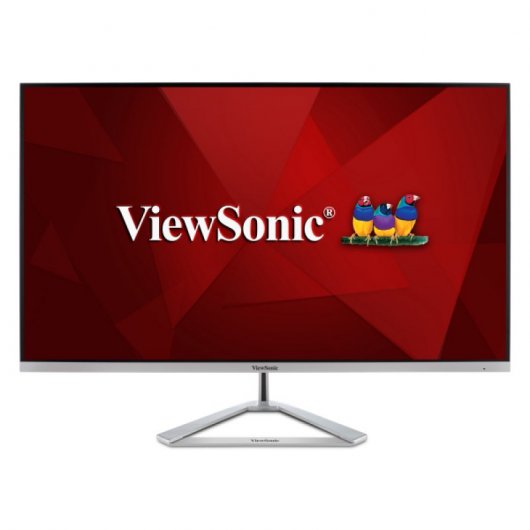 ViewSonic Monitor LED 32\" Ultra HD 4K HDR10 75 Hz - Respuesta 3ms - Angulo de Vision 178º - Altavoces 4W - 16:9 - HDMI, DP - VESA 100x100 mm - Color Plata