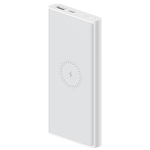 Xiaomi Mi Wireless Bateria Externa/Power Bank 10000 mAh Inalambrica - Tecnologia QI - Carga Rapida 18W - 1x USB-A , 1x USB-C - Color Blanco