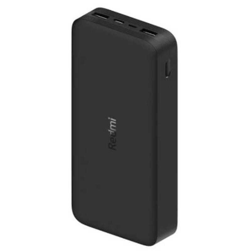 Xiaomi Redmi Bateria Externa/Power Bank 20000 mAh - Carga Rapida 18W - 2x USB-A , 1x USB-C, 1x Micro USB - Color Negro