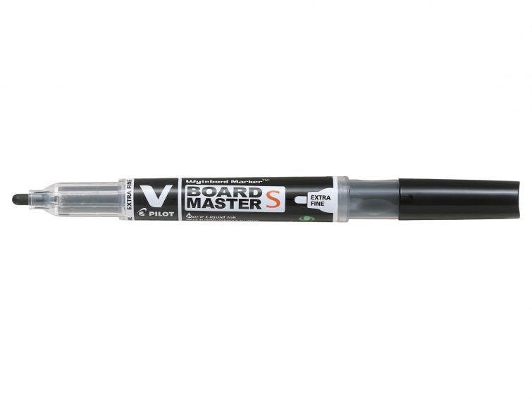 Pilot V-Board Master S Begreen Rotulador para Pizarra Blanca - Punta Redonda 3.5mm - Trazo 1.3mm - 80% Plastico Reciclado - Recargable - Color Negro