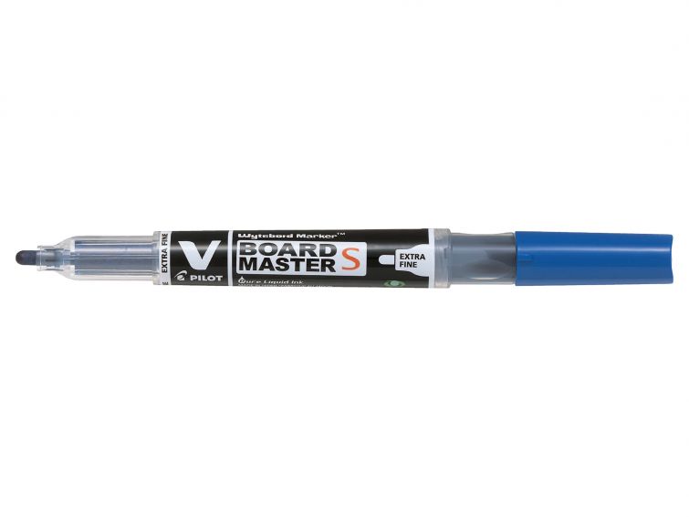 Pilot V-Board Master S Begreen Rotulador para Pizarra Blanca - Punta Redonda 3.5mm - Trazo 1.3mm - 80% Plastico Reciclado - Recargable - Color Azul